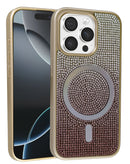 Funda con carga inalámbrica Bling Diamond Crystal GOLD para iPhone 13 Pro Max en Quetzaltenango.