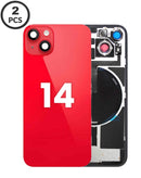 Tapa trasera con NFC inalámbrico y magnet MagSafe para iPhone 14 (RED) en Quetzaltenango.