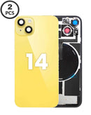 Encuentra la tapa trasera con NFC inalámbrico y magnet MagSafe para iPhone 14 color amarillo en Quetzaltenango.