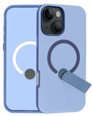 Funda antichoque magnetica con soporte iPhone 13 / 14 (AZUL)