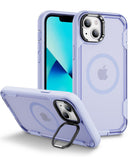 Protege tu iPhone 13/14 con estilo en Xela con esta funda Magsafe a prueba de golpes color Light Purple.