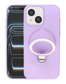 Funda Pastel Shield de fibra de carbon magnetica con soporte (LILAC) iPhone 13/14/16e/17e