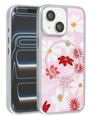Encuentra las mejores fundas Magsafe de doble capa con diseño floral rosa claro para iPhone 13/14 en Xela Quetzaltenango.