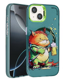 Protége tu iPhone 13/14 con estilo animal graffiti con carga inalámbrica en Xela.