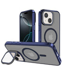 Protege tu iPhone 13 / 14 con estilo con esta funda transparente slim con soporte para cámara en color Azul Marino en Xela, Quetzaltenango.