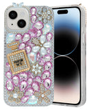 Protege tu iPhone 13/14 con una funda de silicona rígida Crystal Flower disponible en Xela Quetzaltenango.