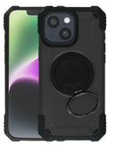 Funda Hybrid Tuff con soporte magnetico iPhone 13 / 14 / 16E / 17E (Negro)