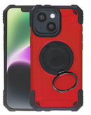 Funda Hybrid Tuff con soporte magnetico (Rojo)