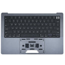 Tapa superior original Space Black para MacBook Pro 14 A3112 (2024) con batería y teclado español.