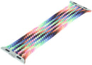 Correa Braided Solo Loop Pride Edition para Apple Watch, talla 1 pequeña. Diseño trenzado multicolor, nueva en empaque original.