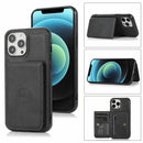 Protege tu iPhone 14 Pro con estilo con esta funda cartera de cuero en color negro en Quetzaltenango.