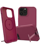 Encuentra la funda de silicona con cargador inalámbrico y soporte metálico para iPhone 14 Pro Max en Xela.