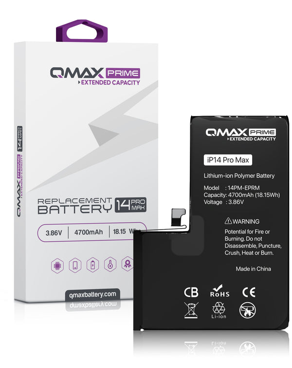 Batería QMAX Prime Extended Capacity para iPhone 14 Pro Max en Quetzaltenango.