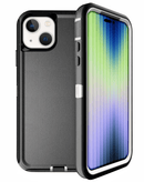 Protege tu iPhone 14/13 con esta funda heavy duty en color negro y blanco en Quetzaltenango.