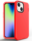 La mejor funda protectora Heavy Duty en color rojo para iPhone 14 y 13 en Quetzaltenango, disponible en Warranty Product Xela.