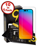 Protector de pantalla de vidrio templado transparente para iPhone 14 Pro, pack de 10 unidades, en Xela Quetzaltenango.