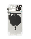 Tapa trasera transparente Starlight para iPhone 14 Plus con NFC inalámbrico y anillo MagSafe, sin logo.