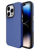 Funda protectora azul marino de doble capa para iPhone 14 Pro Max, absorción de impactos, marca SlowBack.