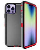Encuentra la mejor funda heavy duty para iPhone 14 Pro en Quetzaltenango en SlowBack, garantizada y con estilo negro y rojo.