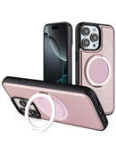 Encuentra la funda de cuero slim con carga inalámbrica y soporte color rosa para iPhone 14 Pro Max en Xela Quetzaltenango.