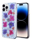 Protege tu iPhone 14 Pro con estilo con la funda Real Flower en Quetzaltenango.