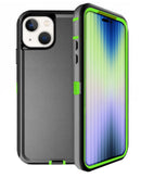 ¡Protege tu iPhone 15 con el estuche heavy duty negro y verde en Quetzaltenango, Xela!