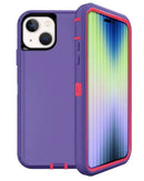 Protege tu iPhone 15 con una funda heavy duty en color oscuro y morado en Xela Quetzaltenango.