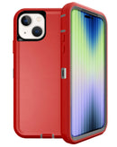 ¡Protege tu iPhone 15 con estilo con este resistente y duradero case en color rojo y gris en Quetzaltenango!