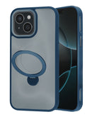 Protege tu iPhone 15 con este case de carga inalámbrica y soporte giratorio en color azul en Quetzaltenango.