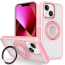 Protege tu iPhone 15 con estilo con la funda transparente Skin Feel con soporte de anillo en color rosa en Quetzaltenango.