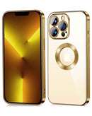 Encuentra la funda transparente con carga inalámbrica brillante para iPhone 15 GOLD en Xela Quetzaltenango.