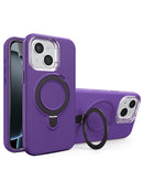 Funda heavy duty con carga inalambrica con soporte iPhone 15 PURPLE
