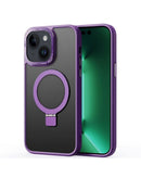 Caja de carga inalambrica con soporte de anillo Carbon iPhone 15 PURPLE