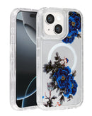 Encuentra la funda transparente Flower Design con cargador inalámbrico Style 2 para iPhone 15 en Xela Quetzaltenango.