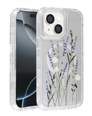 Protege tu iPhone 15 con estilo con esta funda transparente Flower Design y cargador wireless, disponible en Xela Quetzaltenango.
