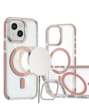 Encuentra la funda transparente magnética con soporte para cámara para iPhone 15 en Xela Quetzaltenango.