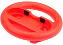 Volante de carreras rojo para Nintendo Switch 2, diseñado para Joy-Con, ideal para Mario Kart.