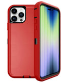 Protege tu iPhone 15 Pro con esta funda heavy duty en color rojo y negro en Quetzaltenango.