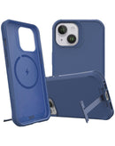 Funda de silicone con cargador inalámbrico y soporte metálico para iPhone 15 Pro en Xela Quetzaltenango.