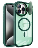 Protege tu iPhone 15 Pro con esta funda Camshield TPU híbrida con cargador wireless en color verde en Quetzaltenango.