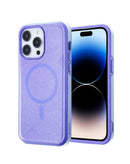 Encuentra en Quetzaltenango la funda de doble capa con carga inalámbrica para iPhone 15 Pro en color morado.
