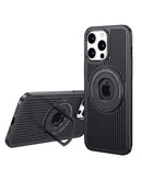 Protector Airflow Magsafe Case con soporte para iPhone 15 Pro en color negro disponible en Quetzaltenango.