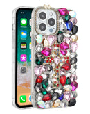 Protege tu iPhone 15 Pro con estilo en Quetzaltenango con esta funda de silicona rígida Crystal Flower de SlowBack.