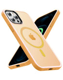 Encuentra el estuche de carga inalámbrico magnético delgado mate traslúcido COLOR NARANJA para iPhone 15 Pro en Xela Quetzaltenango.