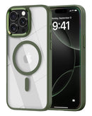 ¡Protege tu iPhone 15 Pro Max con estilo con esta funda magnética transparente brillante en Quetzaltenango!