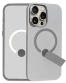 Funda shockproof rugged magnetica con soporte iPhone 15 Pro Max (GRAY)