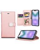 Encuentra la funda elegante de cuero color rosa dorado para iPhone 15 Pro Max en Xela Quetzaltenango.