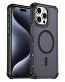 Tapa trasera con carga inalambrica iPhone 15 Pro Max (Negro)