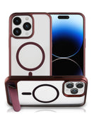 Protege tu iPhone 15 Pro Max con estilo con esta funda Magsafe de color Wine Red en Quetzaltenango.