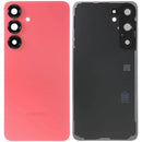 Tapa trasera original Samsung Galaxy S25 Plus 5G Service Pack en color rojo coral, para reparación de móvil.
